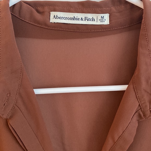 Abercrombie & Fitch Sheer long sleeve button up shirt - Picture 2 of 2
